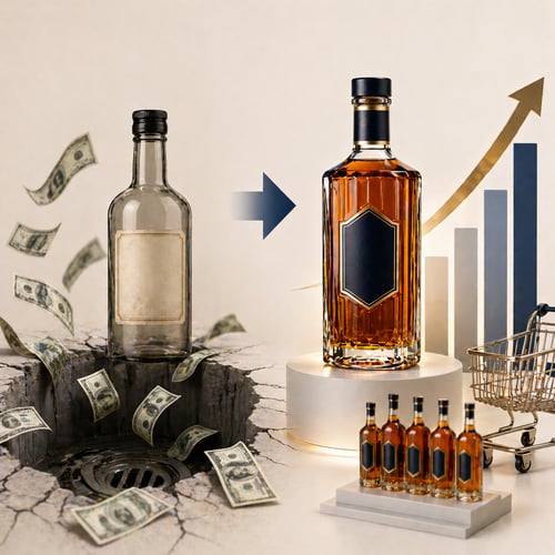 Las marcas de spirits están perdiendo $2.3B por ignorar el packaging como estrategia de conversión