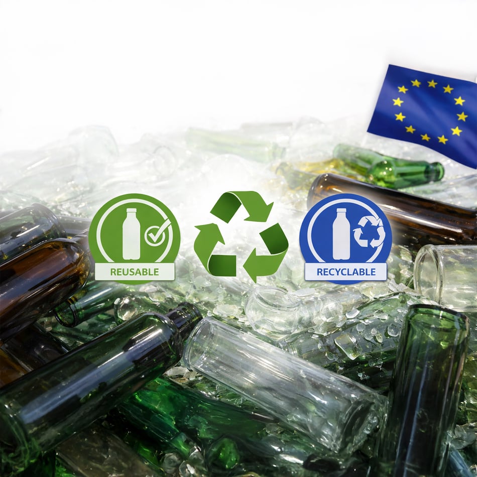 PPWR en la UE: anticipar reutilización y reciclabilidad en envases de vidrio