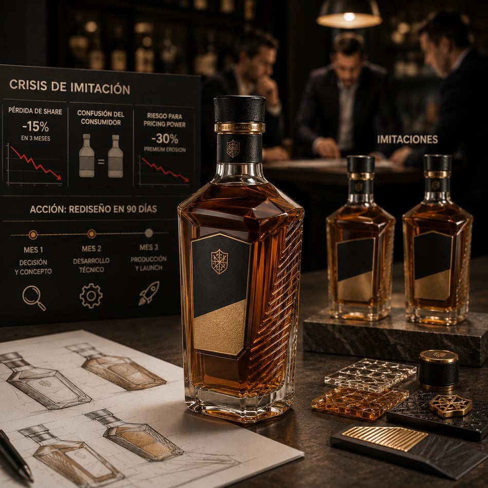 Packaging de crisis: rediseñar en 90 días cuando la competencia te copia